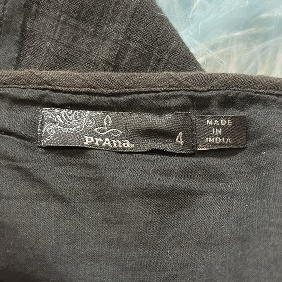 Prana Erin Black Striped Skirt sz 4 - Picture 8 of 11